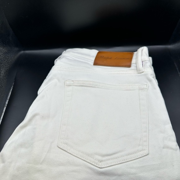 Ralph Lauren Purple Label Cream Slim Denim